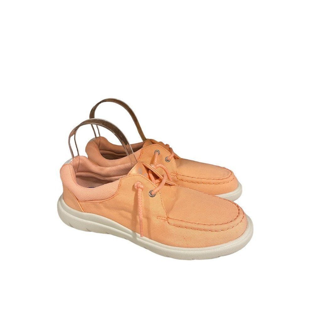 Sperry Captain's Moc Seacycled Peach Sz 8 Boat Shoe